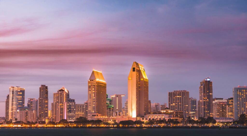 San Diego, CA -- City Skyline